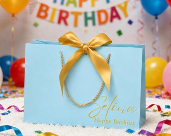 Personalisierte Name Geschenktaschen, Band Krawatte Seil Geschenktaschen, Hochzeitsgeschenktaschen, Benutzerdefinierte Brautjungfer Geschenktaschen, Bachelorette Party Tasche
