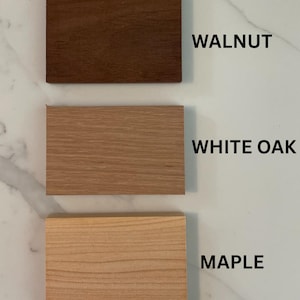 Wood samples for floating shelves, slabs, and floating mantels