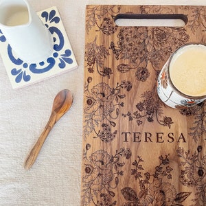 Engraved Cheese Board for Wedding Gift, Custom Personalized Charcuterie Board, Walnut Cutting Board