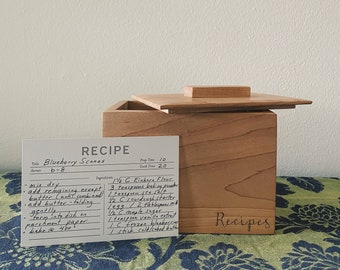 Engraved Monogram Recipe Box, Personalized Monogram Photo Box, Personalized Keepsake Box, Personalized Wedding Gift, Wooden Keepsake Box