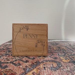 Pet Cremation Urn, Walnut Wood Engraved Pet Urn For Ashes, Pet Urn Keepsake Box, Wood Box for Ashes, Dog and Cat Memorial