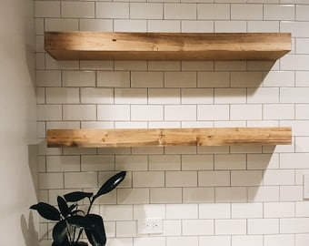 Wood Floating Shelf, Floating Shelf, Wall Shelves, Wall Shelf, Shelf, Home Decor, Floating Shelf Set, Wooden Shelves, Modern Home