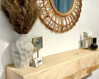 Wood Fireplace Maple Mantel with Hidden Bracket