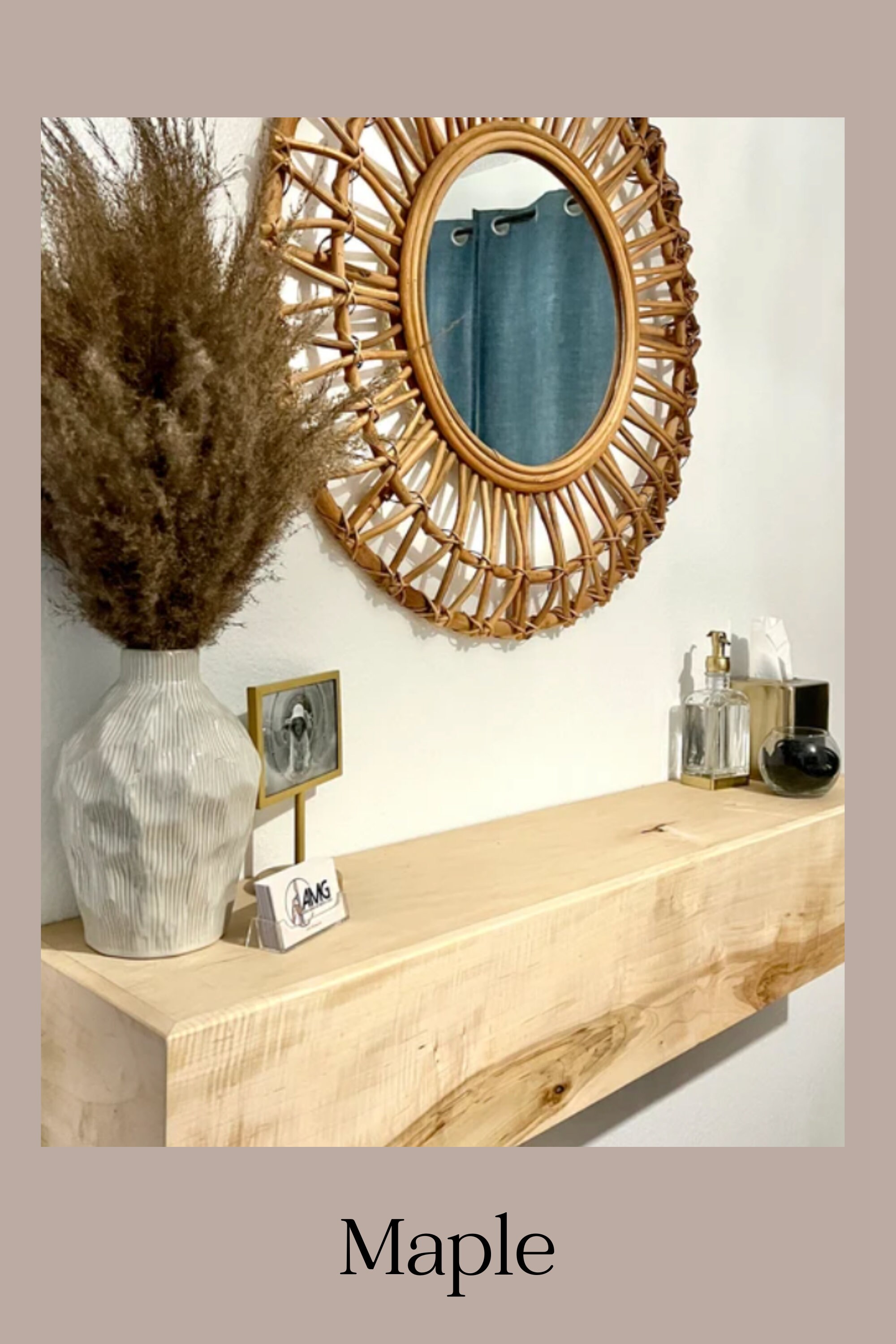 Walnut Fireplace Mantel With Bracket Floating Shelf With - Etsy UK