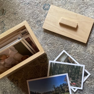 Engraved Monogram Recipe Box, Personalized Monogram Photo Box, Personalized Keepsake Box, Personalized Wedding Gift, Wooden Keepsake Box image 2