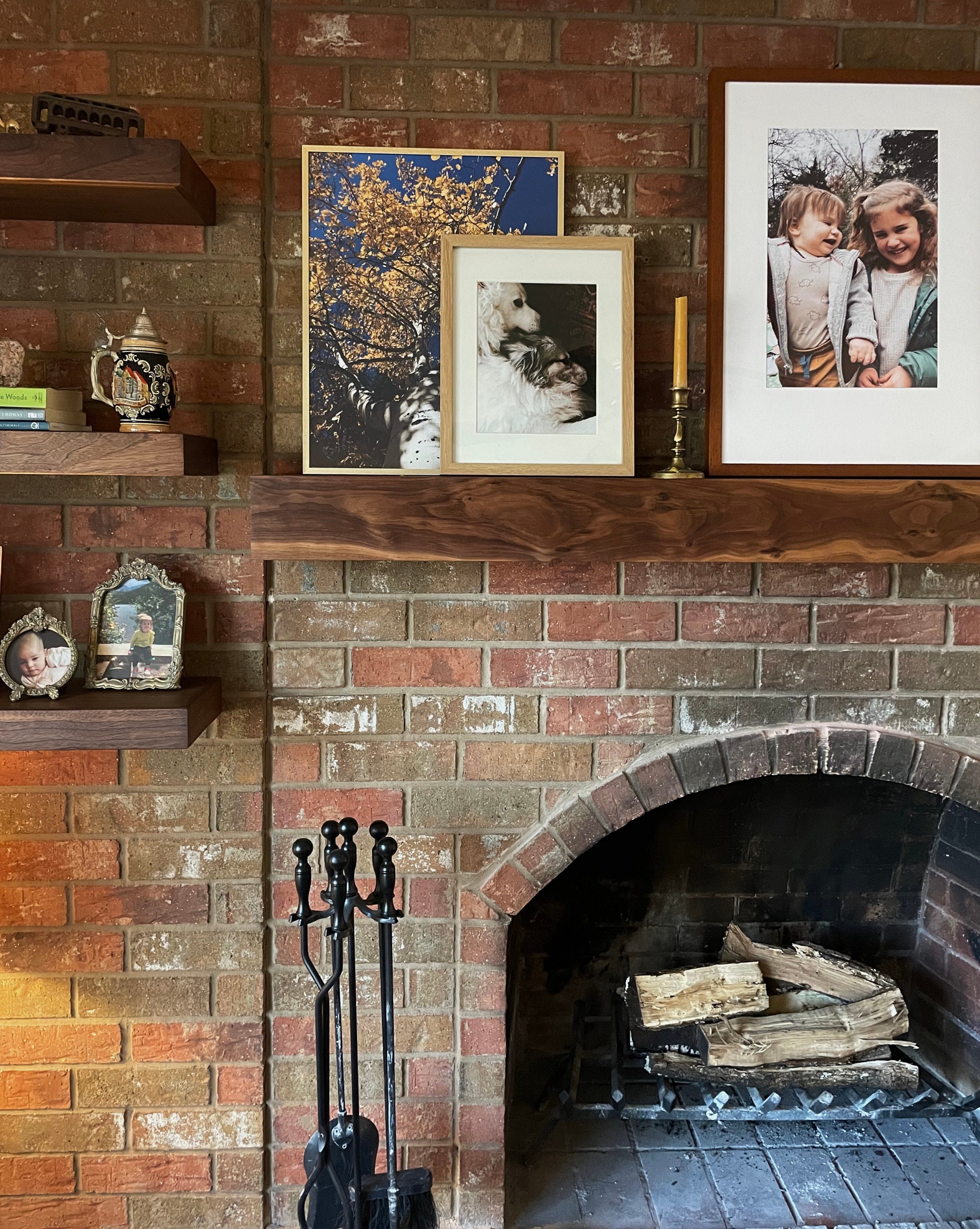Maple Fireplace Mantel With Bracket Wood Floating Mantel for - Etsy UK