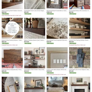 White Oak Fireplace Mantel with Bracket: Floating Wood Shelf - Decorative Shelf image 15