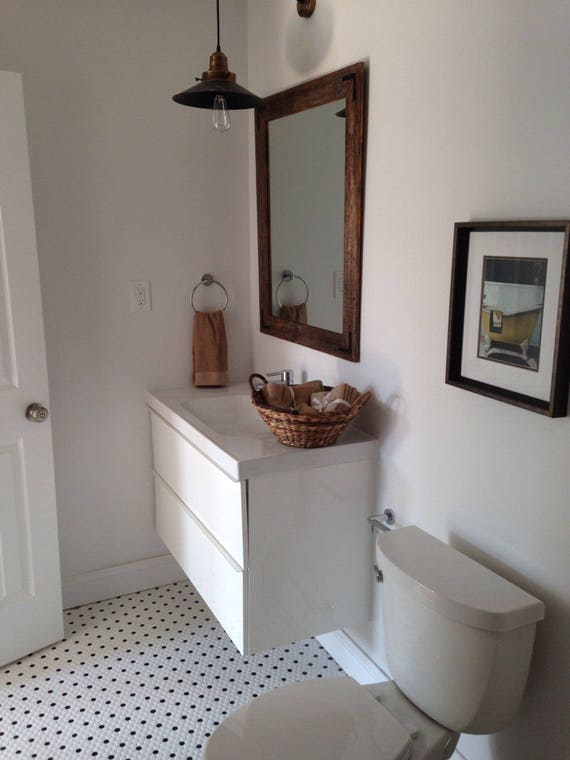 Wood Mirror Rustic Wall Large Vanity Wood Mirror Rustic Wall Large