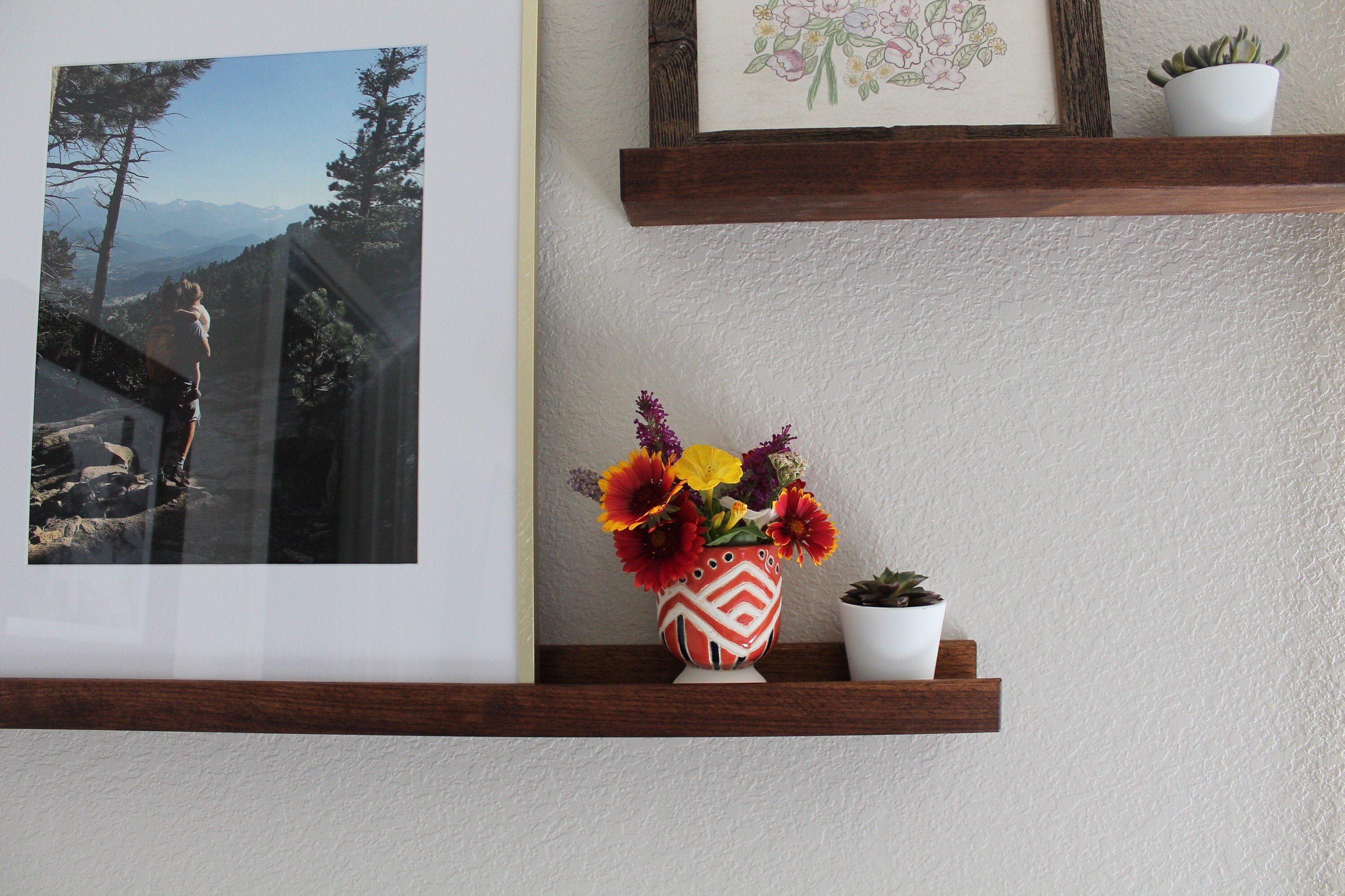 Picture Ledge, Hardwood Shelf, Gallery Shelf, Ledge Shelf, Nursery