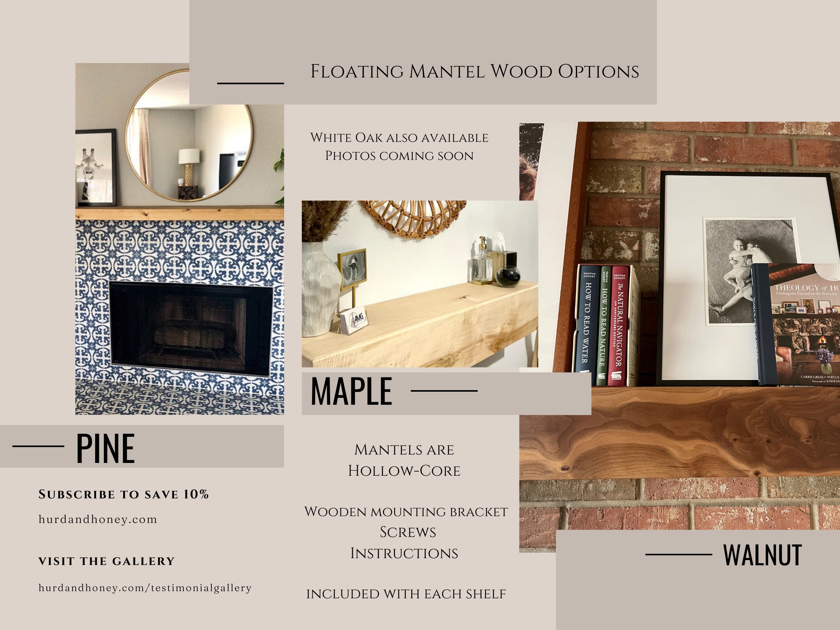 Maple Fireplace Mantel With Bracket Wood Floating Mantel for - Etsy UK