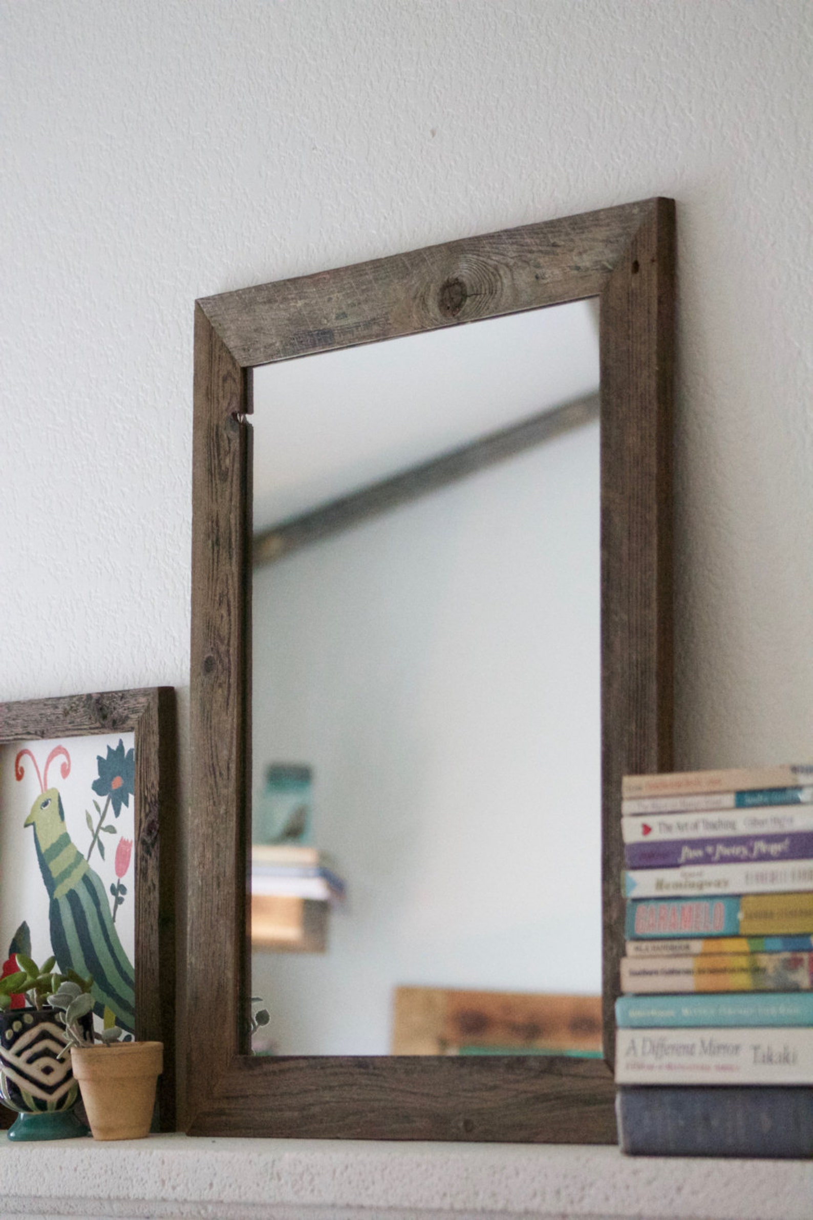 Wood Mirror Rustic Wall Mirror Wall Mirror Vanity Mirror | Etsy