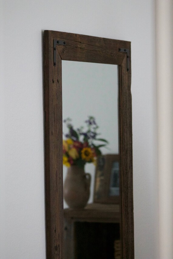 Large Mirror Wood Rustic Wall