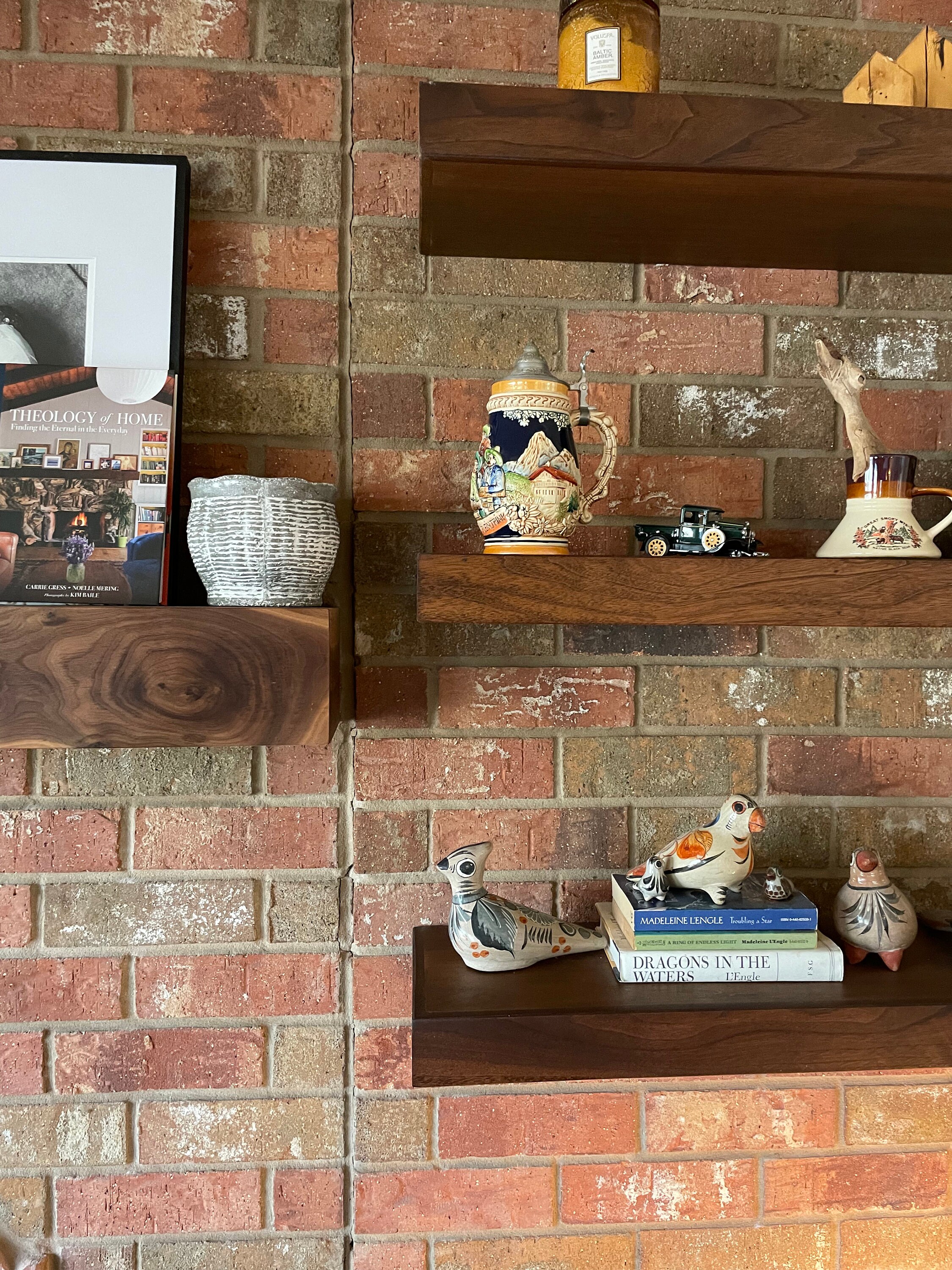 Heavy Duty Floating Shelf for Kitchen Dishes , Floating Shelf with