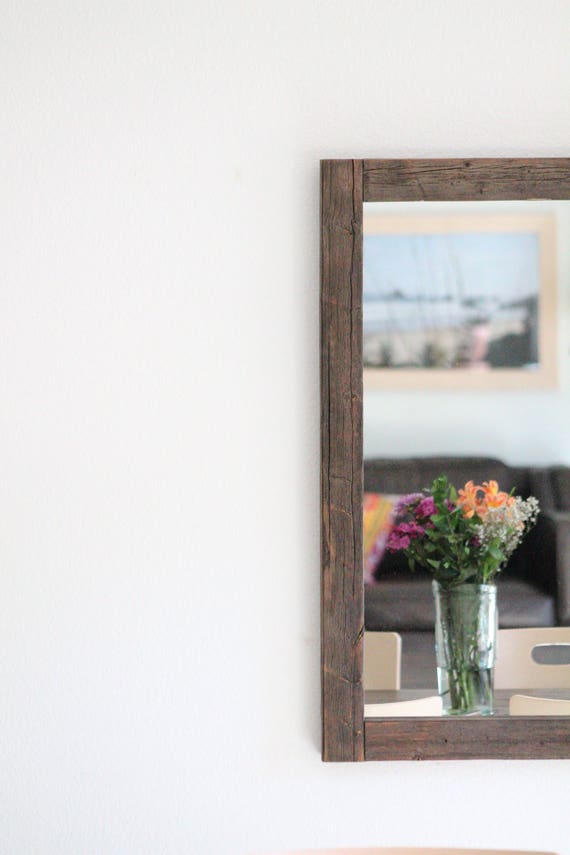 Large Mirror Wall Rustic Farmhouse Decor Rustic Mirror Farmhouse Decor