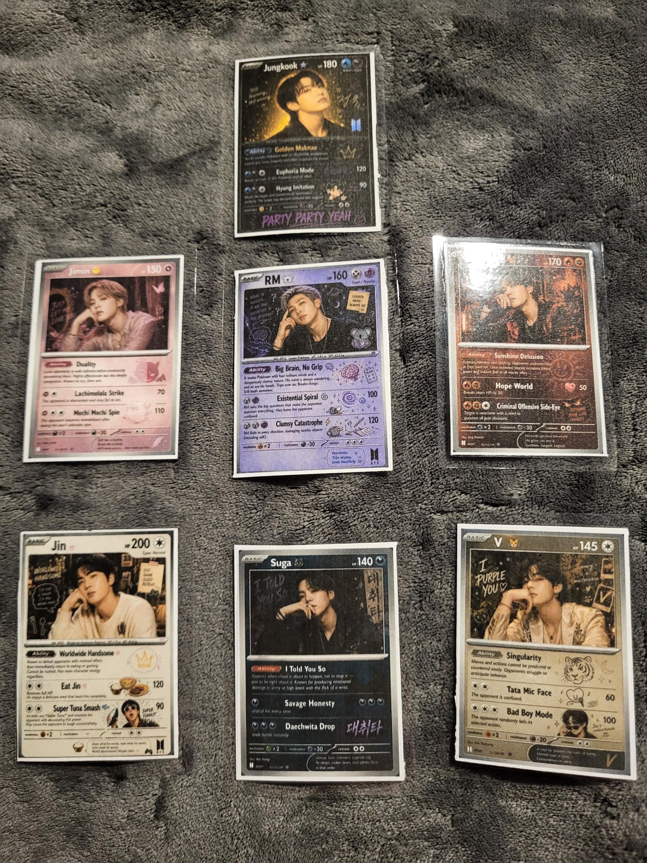 Bts Pokeman Cards - Etsy