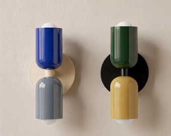 Nordic Macaron Wandleuchte - Dual Up / Down LED-Licht, moderne Innenleuchte