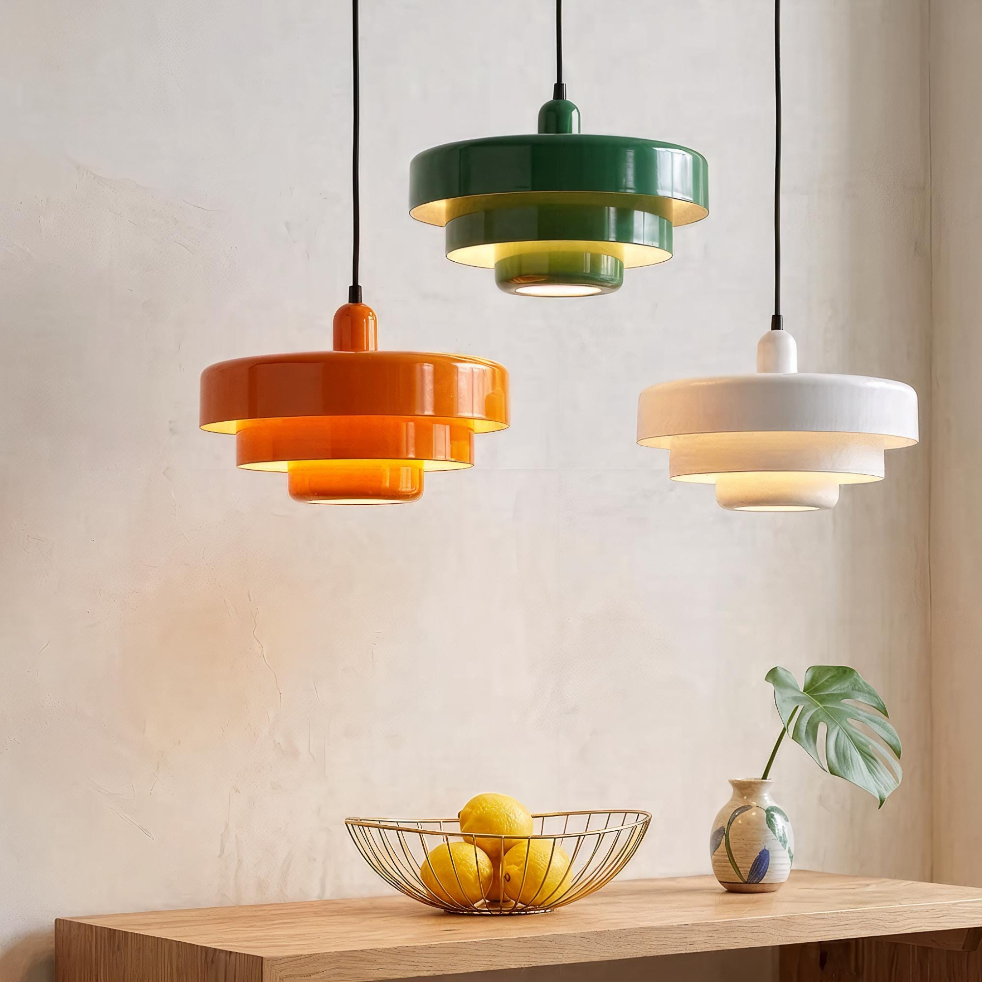 70s hanging lamp orange - Etsy 日本