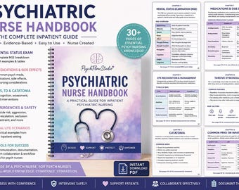 Psych Nurse Clinical Handbook | Behavioral Health Nursing Guide | Includes EPS, TD, Catatonia & Crisis Care