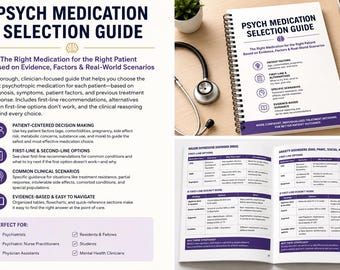 Psych Medication Selection Guide for PMHNPs | Evidence-Based Psychopharmacology | First-Line & Treatment Resistant Strategies