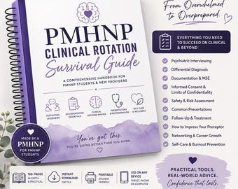 PMHNP Clinical Rotation Survival Guide | Psychiatric Interviewing, Documentation, Differential Diagnosis & Clinical Confidence Handbook