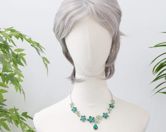 Peluca corta de pelo largo estilo pixie, color gris plateado, 25 cm (10 pulgadas), gorro ajustable, peluca de cabello humano hecha a mano para uso diario, cosplay y disfraces de ancianos.
