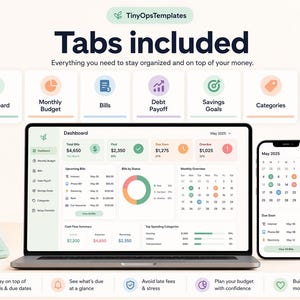 Bill Payment Calendar Spreadsheet Excel Google Sheets Template, Due Date Payment Tracker image 8