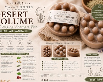 Desert Volume Shampoo Bar-Volumizing Shampoo Bar