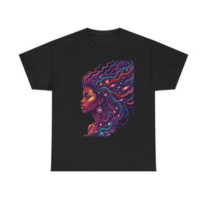 Camiseta Black Futures / Camiseta con retrato de galaxia psicodélica imagen 1