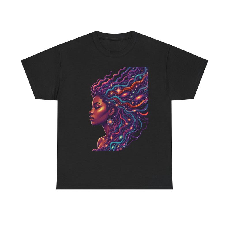 Camiseta Black Futures / Camiseta con retrato de galaxia psicodélica imagen 1