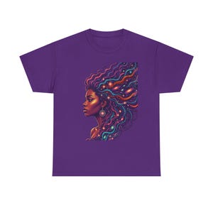 Camiseta Black Futures / Camiseta con retrato de galaxia psicodélica imagen 4