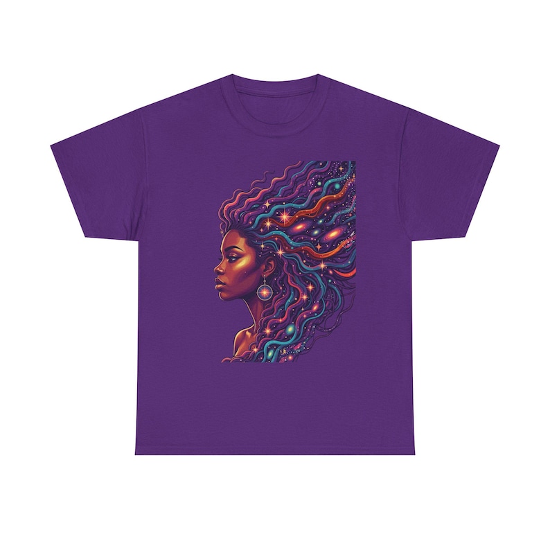 Camiseta Black Futures / Camiseta con retrato de galaxia psicodélica imagen 4
