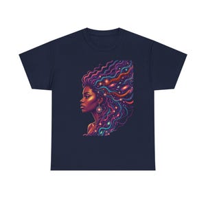Camiseta Black Futures / Camiseta con retrato de galaxia psicodélica imagen 3