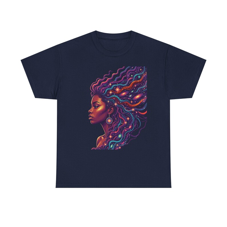 Camiseta Black Futures / Camiseta con retrato de galaxia psicodélica imagen 3