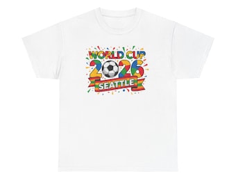 Maglietta da calcio di Seattle 2026 / Pallone da calcio, bandiere, coriandoli