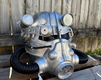 Casque d'armure assistée T-45 inspiré de Fallout | Pièce de présentation pour cosplay à l'échelle 1:1