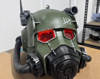 Casque d'armure assistée NCR Ranger inspiré de Fallout | 1:1 pièce de présentation de cosplay