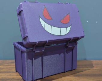 Récipient de stockage de cartes du JCC inspiré de Pokémon | Boîte de rangement pour chargeur supérieur