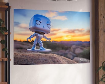 Marvel - Fantastic Four- The Silver Surfer Funko Pop! Figure Fine Art Poster