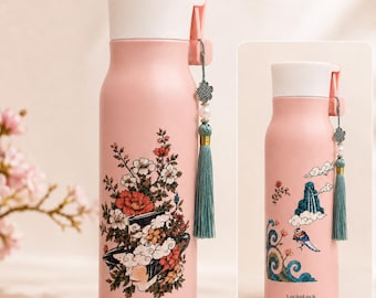 A beautifully crafted insulated tumbler that blends artistic expression with everyday functionality.