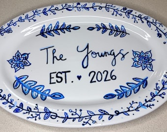 Hand painted Custom/Personalized Plates & Serving Trays