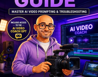 AI Video Prompt Guide, Coach GPT Access, Beginner Cinematic Video (Digital Download)