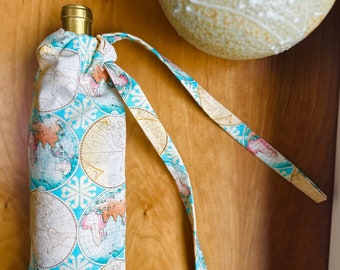 Bolsa de tela para vino / Vino / Bolsa de regalo / Regalos para anfitrionas / Bolsa de vino reutilizable / Bolsa de regalo para vino / Bolsas de regalo reutilizables / Ecológica / Bolsa de vino / Regalo