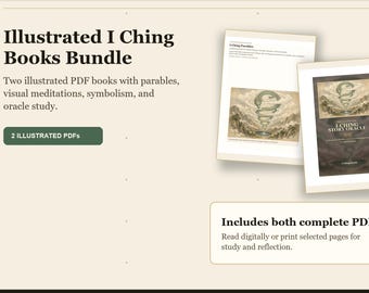 Illustrated I Ching Books Bundle | 2 PDF Oracle Set