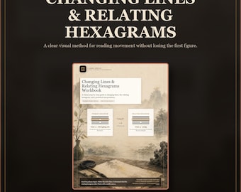 Changing Lines Workbook | I Ching Relating Hexagram Guide, 72-Page PDF