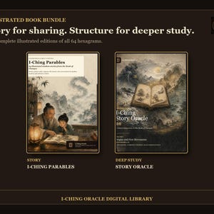 Illustrated I Ching Books Bundle | 550 Pages, 5 PDF Oracle Set