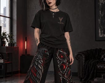 Gothic Raven Shirt, Comfort Colors 1717 Heavyweight Tee, Dark Romance Veilkeeper Back Print