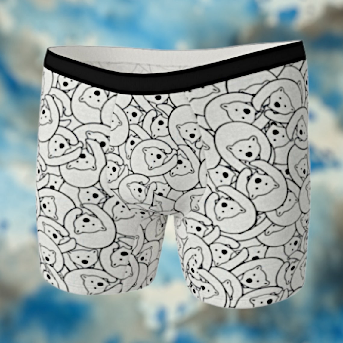 Men's Underwear Polar Bear Boxer Briefs Polar Bear Etsy