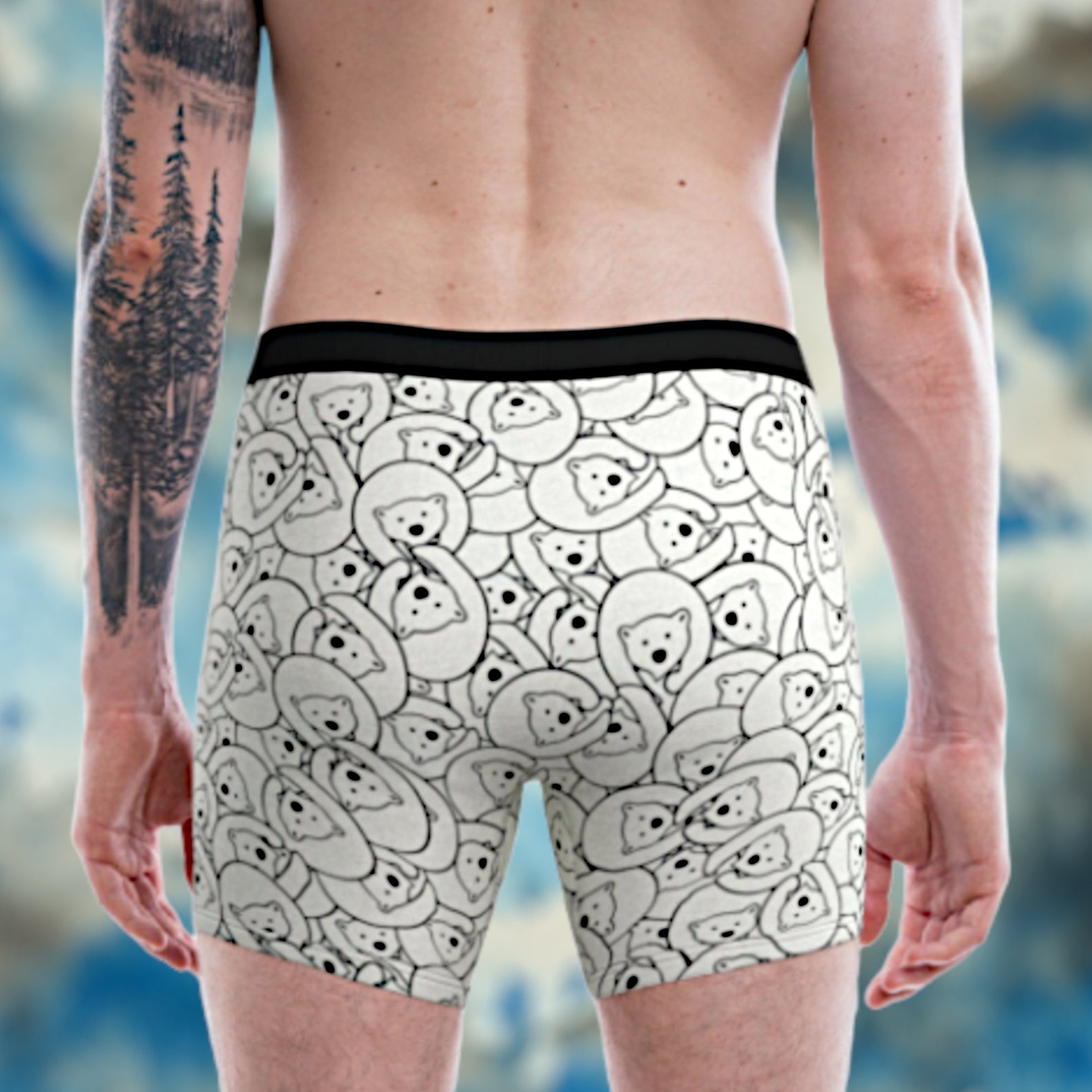 Men's Underwear Polar Bear Boxer Briefs Polar Bear Etsy