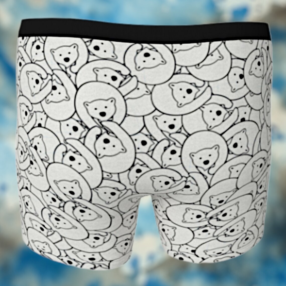 Men's Underwear Polar Bear Boxer Briefs Polar Bear Etsy