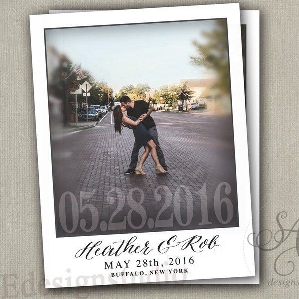 Wedding Save the Dates Photo DATE Magnets Postcards Cards Customize Modern retro rustic vintage country old photo beach modern destination